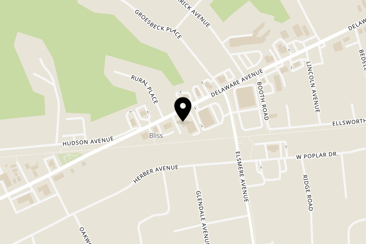 Map showing the location of Maharaja Indian Restaurant Delmar on 270 Delaware Ave in Delmar